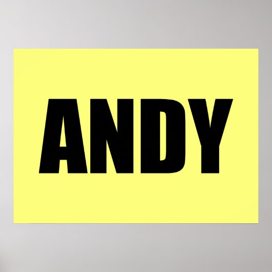 Poster Andy (Devant)