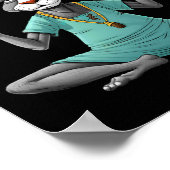 Poster Âne de yoga (Coin)