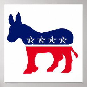 Poster Âne Democratic