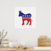 Poster Âne du Vermont Démocrate (Cuisine)