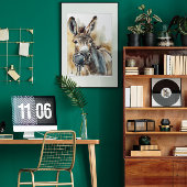 Poster Âne Music Factory Art print de chant