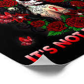 Poster Anémie de la faucille Sugar Skull Papillon Sensibi (Coin)