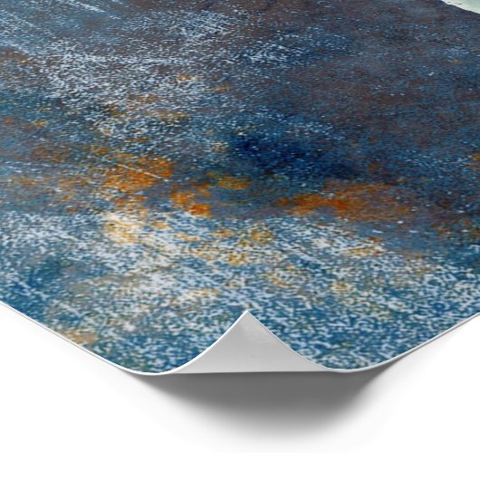 Poster Anémone bleue de minuit, (Coin)