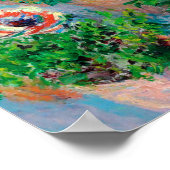 Poster Anémone, Monet (Coin)