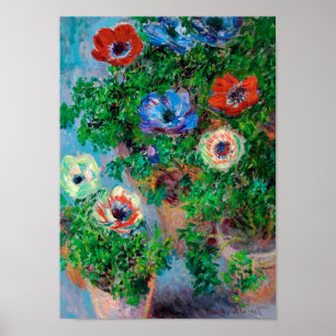 Poster Anémone, Monet