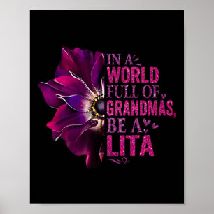 Poster Anemone Soyez Une Lita Dans Un Monde Plein De Papi