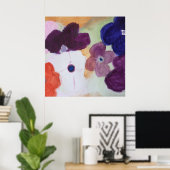 Poster Anémones de printemps (Bureau à domicile)