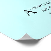 Poster Anémones et Bluets (Coin)