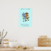 Poster Anémones et Bluets (Cuisine)