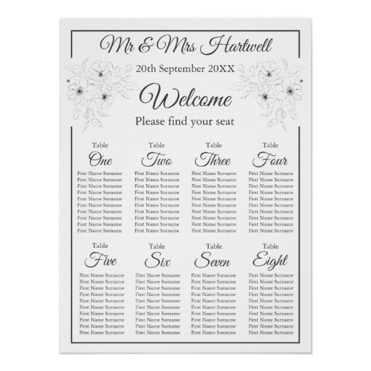 Poster Anéone sur le tableau de sièges blancs~ (Devant)