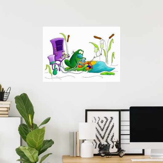 Poster Anesthésie Frog Art Imprimer (Bureau à domicile)