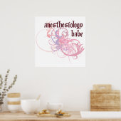 Poster Anesthésiologie Babe (Cuisine)