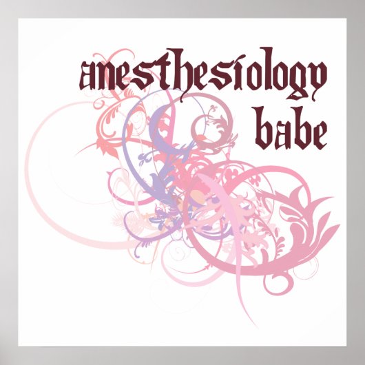 Poster Anesthésiologie Babe (Devant)