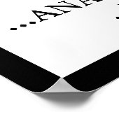 POSTER ANESTHÉTIQUE DÉPOSE DE LA ZONE (Coin)