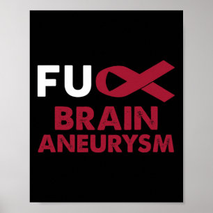 Poster Aneurysme Sensibilisation Soutien Survivant Cadeau