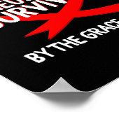 Poster Aneurysme Sensibilisation Survivant Par Dieu Grace (Coin)