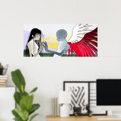 Poster ange (Bureau à domicile)