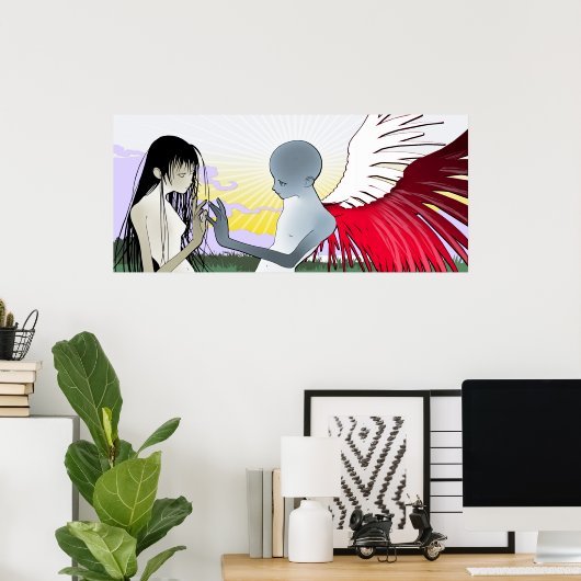 Poster ange (Bureau à domicile)