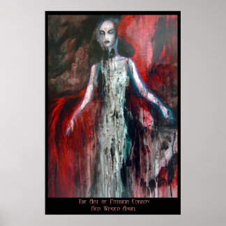 Poster Ange à ailes rouges