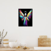 Poster Ange Abstrait Dans une Palette de Couleurs (Cuisine)