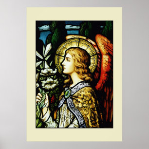Poster "Ange avec des lis "