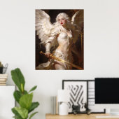 Poster Ange Blanc (Bureau à domicile)