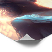 Poster Ange bleu mystique (Coin)