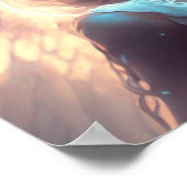 Poster Ange bleu mystique (Coin)