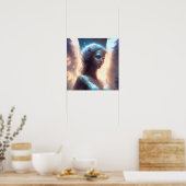 Poster Ange bleu mystique (Cuisine)