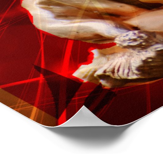 Poster Ange couchant Bébé Jésus Noël (Coin)