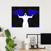 Poster Ange d'affiche de pitié (Bureau à domicile)