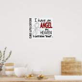 Poster Ange Dans Le Ciel Papa Cancer Du Poumon (Cuisine)
