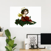 Poster Ange de houx (Bureau à domicile)