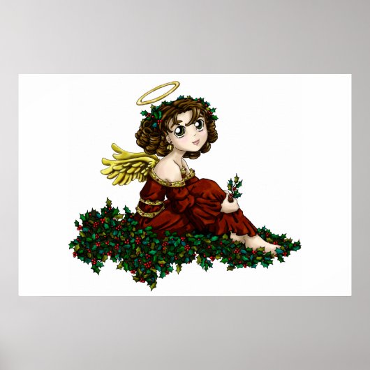 Poster Ange de houx (Devant)