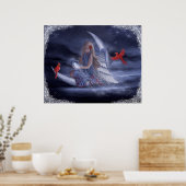 Poster Ange de la lune d'hiver (Cuisine)