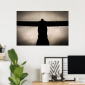 Poster Ange de la silouette du Nord (Bureau à domicile)