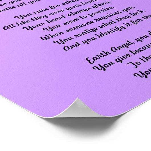 Poster Ange de la Terre (Coin)