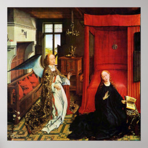 Poster ANGE DE L'ANNONCIATION Archange Gabriel et Vierge