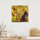 Poster Ange de l'Annonciation et Madone (Cuisine)