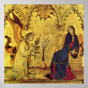Poster Ange de l'Annonciation et Madone