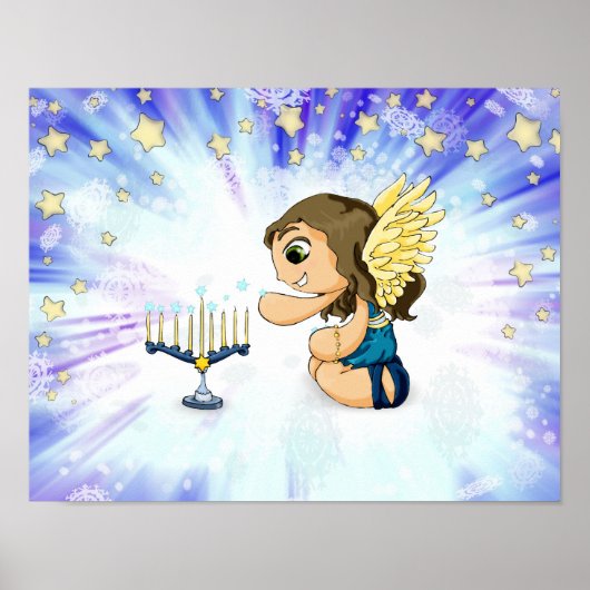 Poster Ange de Menorah (Devant)