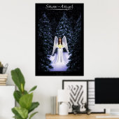 Poster Ange de neige (Bureau à domicile)