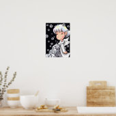 Poster Ange de neige blanc. (Cuisine)