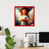 Poster Ange de Noël 1 (Bureau à domicile)