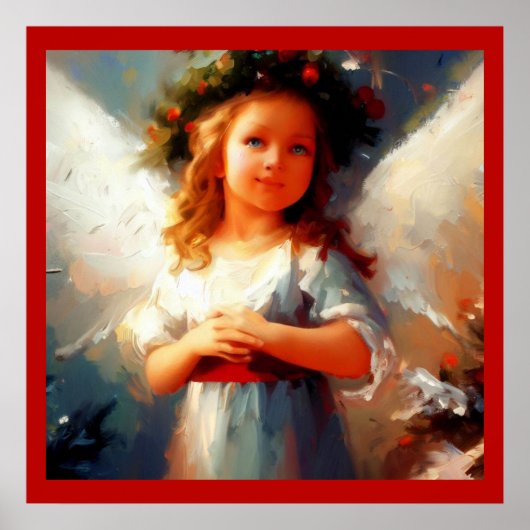 Poster Ange de Noël 1 (Devant)