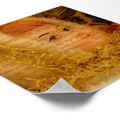 Poster Ange de Noël Avec Texture (Coin)