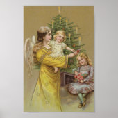 Poster Ange de Noël | Vintage (Devant)