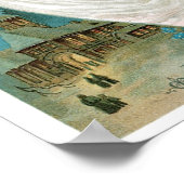 Poster Ange de Noël Vintage jouant Trumpet (Coin)