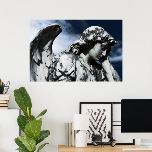 Poster Ange de rétention (Bureau à domicile)