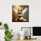 Poster Ange d'écureuil (Bureau à domicile)